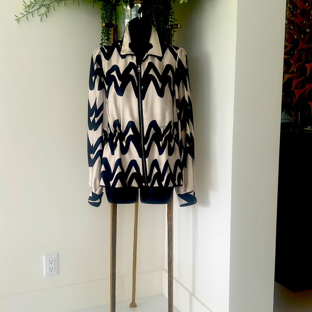 Alexis silk safari jacket
